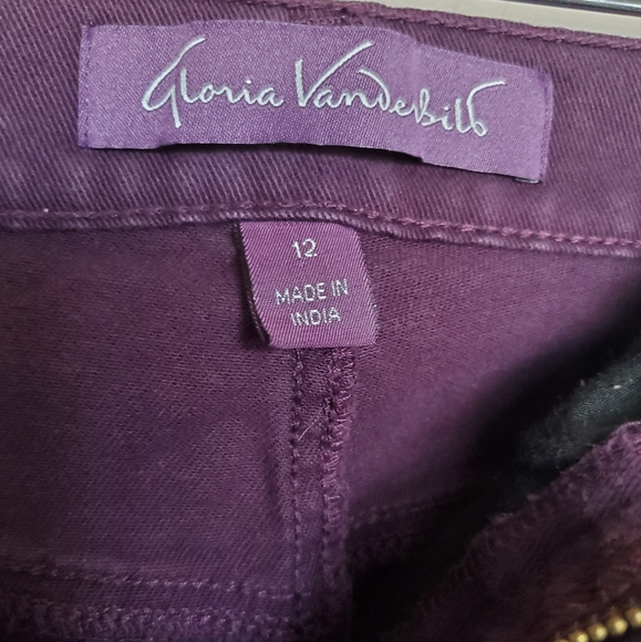 Gloria Vanderbilt Two Jean Bundle Purple & Blue Amanda Pants Women's Size 12 - Picture 4 of 16